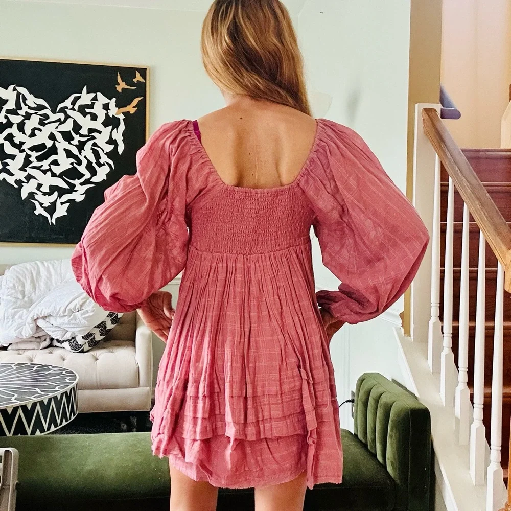 Free People dried current Ari Mini Dress